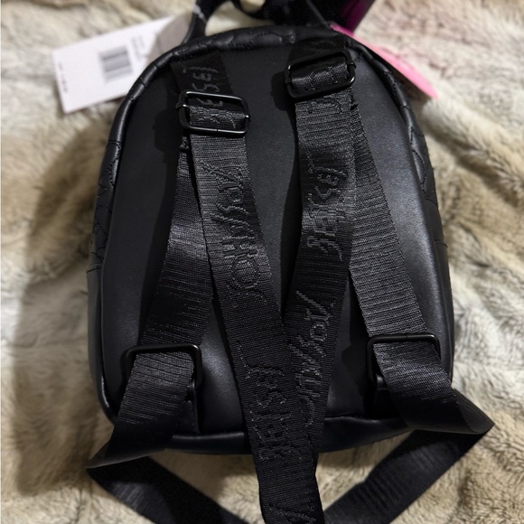✨ Betsey Johnson NWT Black Quilted Mini Backpack ✨ - Picture 2 of 4